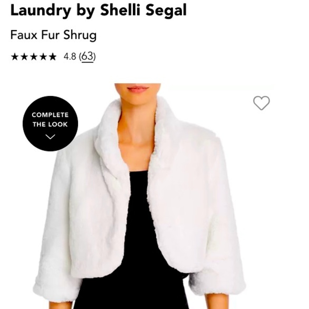 Laundry cropped faux fur shug